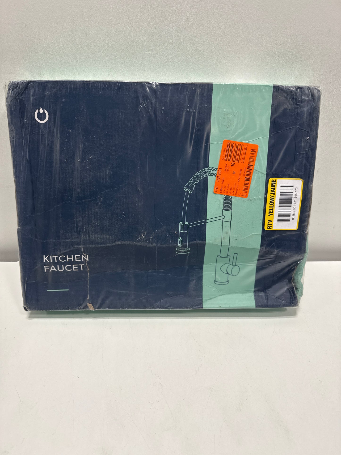 ANZA Single Handle Pull Down Sprayer Kitchen Faucet High Arch Kitchen Sink Faucet with Soap Dispenser in Gold