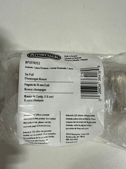 12 x Faraday 3 in. (76mm) Center-to-Center Champagne Bronze Bar Cabinet Pull