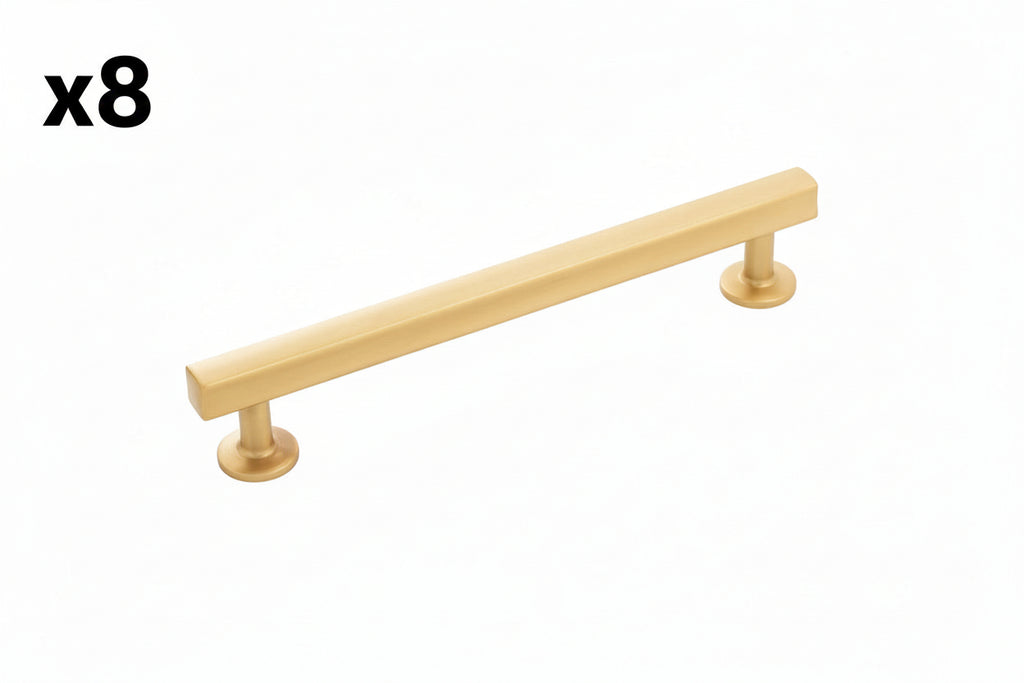 8 x Hickory Hardware H077883 Woodward 6-5/16 Center to Center Contemporary Pinched Square