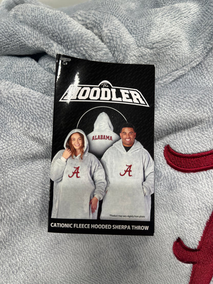 Northwest NCAA Alabama Crimson Tide Hoodler Oversized Sherpa Pullover Hoodie with Embroidered Logo