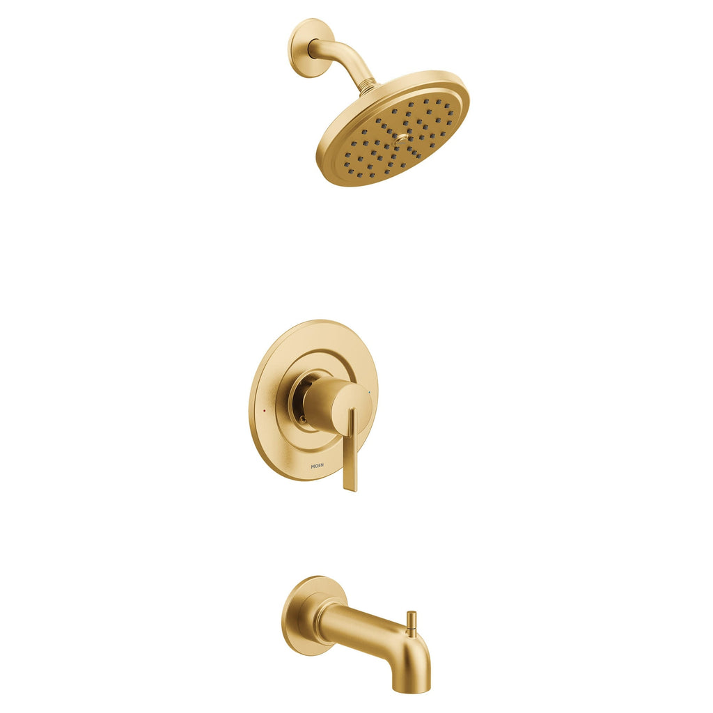 Moen T2263EP Cia Tub and Shower Trim Package with 1.75 GPM Single Function Shower Head Brushed Gold