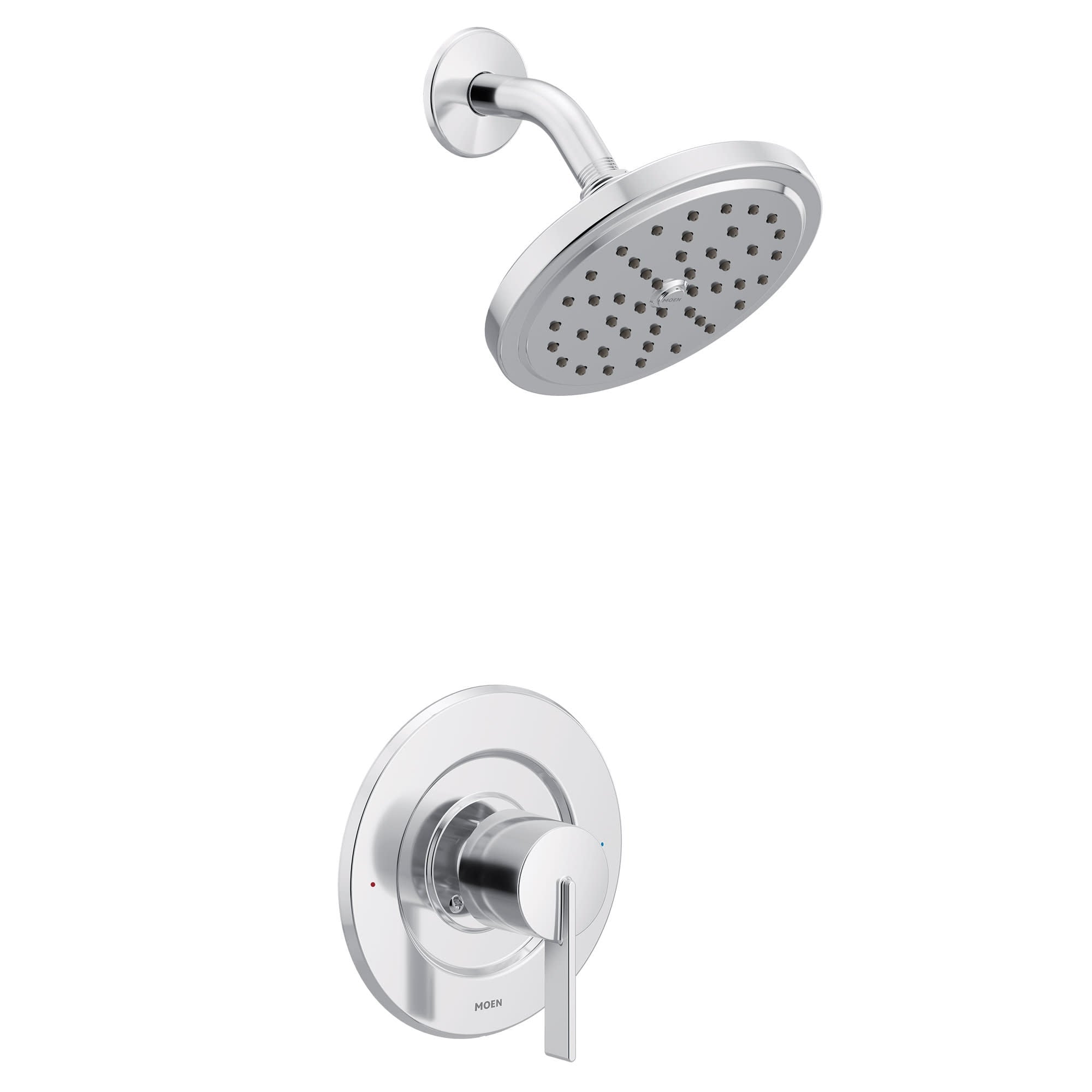 Moen T2262EP Cia PosiTemp Eco-Performance Round Rain Shower Head with 1-Handle Faucet Trim Kit Valve Required Chrome
