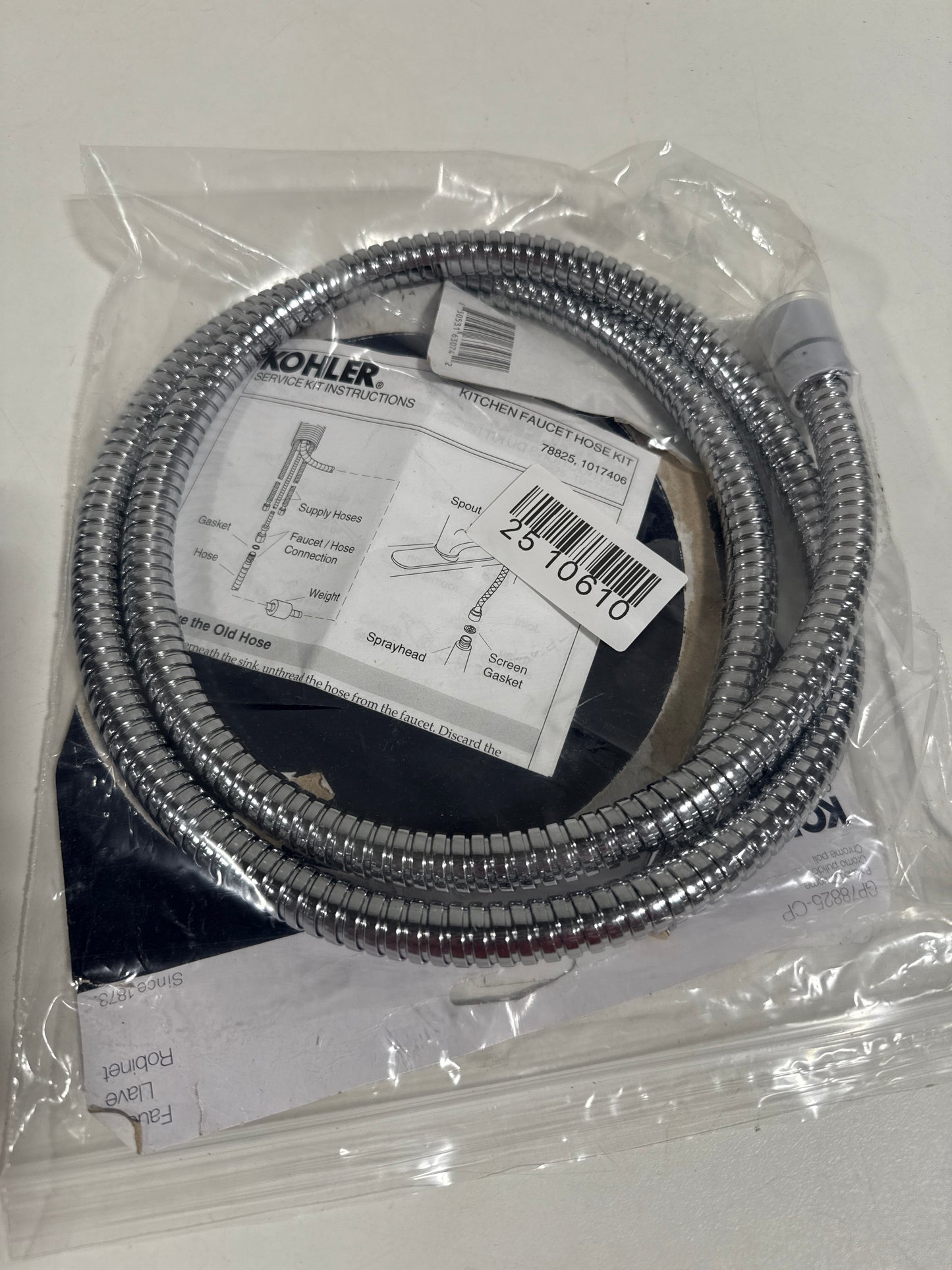 KOHLER K-GP78825-CP Hose Kit