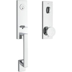Baldwin EE.SEAxCON.CQE Seattle One Piece Single Cylinder Keyed Entry Handleset with Interior Contemporary Knob