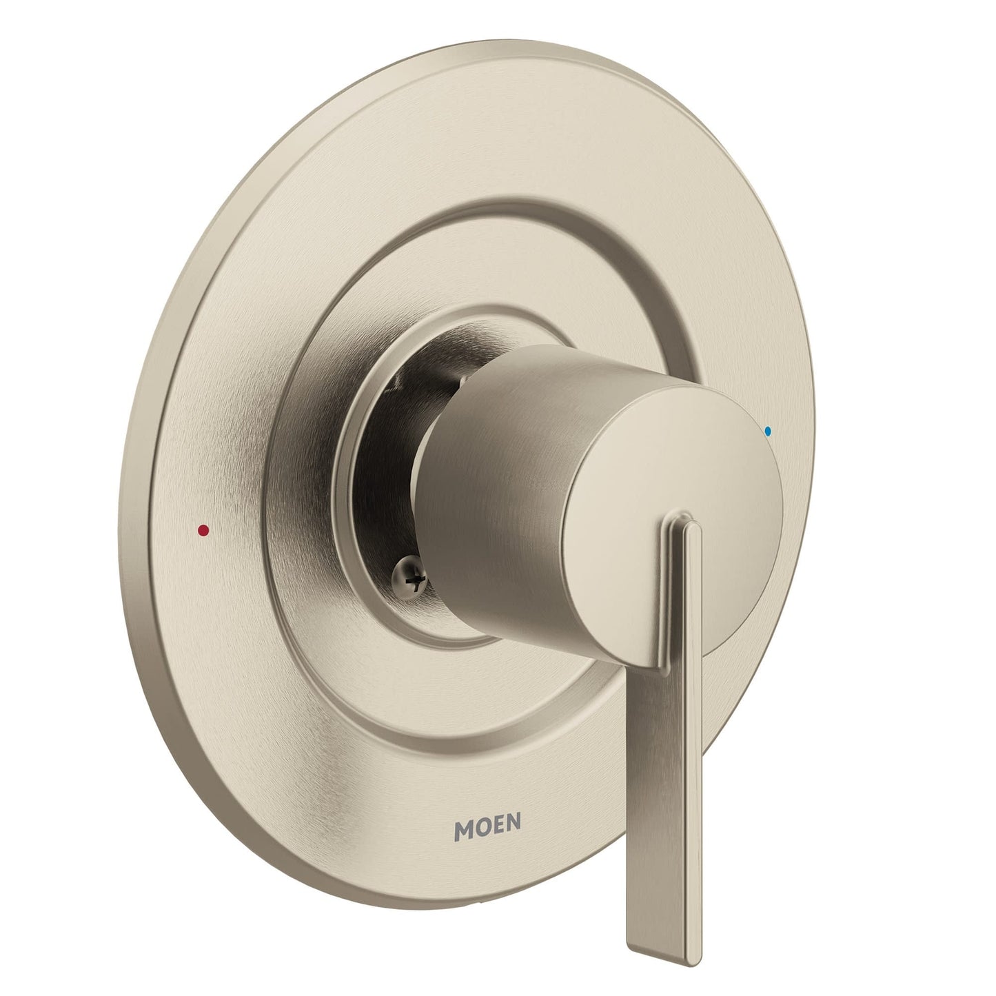 Moen T2261 Cia Pressure Balanced Valve Trim Only with Single Lever Handle - Less Rough in Brushed Nickel Showers Valve Trim Only Pressure Balanced