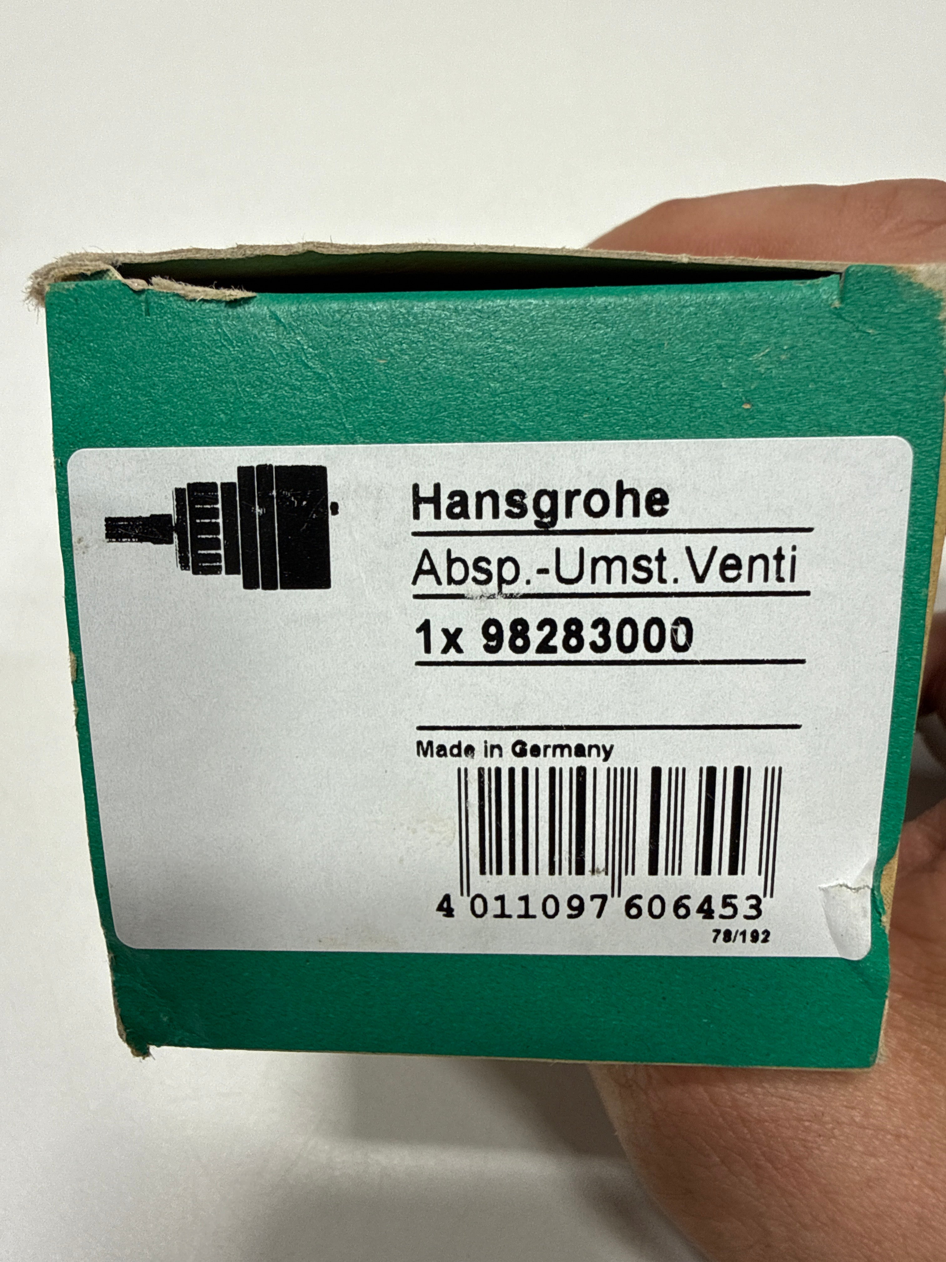 Hansgrohe, 98283000, Diverter Cartridge For 04231, N/A