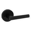 Kwikset Milan Round Privacy Lever Doorknob Matte Black