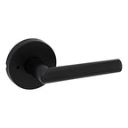 Kwikset Milan Round Privacy Lever Doorknob Matte Black