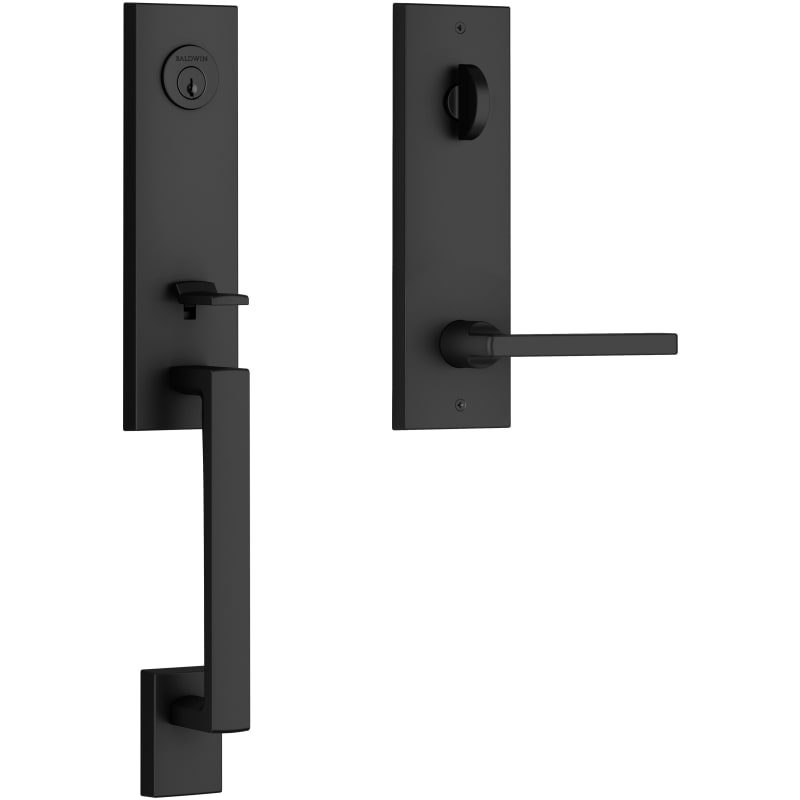 Scratch Baldwin Ee.Seaxsqu.R.Cqe Seattle One Piece Single Cylinder Keyed Entry Handleset - Black