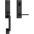 Scratch Baldwin Ee.Seaxsqu.R.Cqe Seattle One Piece Single Cylinder Keyed Entry Handleset - Black