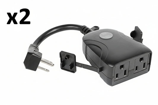 2 x Feit Wi-Fi Smart Outdoor Plug
