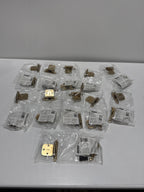 22 x Champagne Bronze Variable Overlay Self Closing, Face Mount Cabinet Hinge (2-Pack)