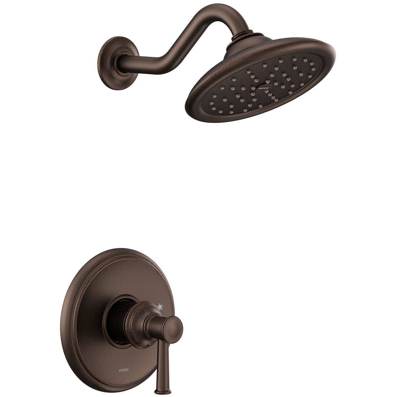 Moen UT2312EP Belfield Shower Only Trim Package with 1.75 GPM Single Function Shower Head Oil Rubbed Bronze