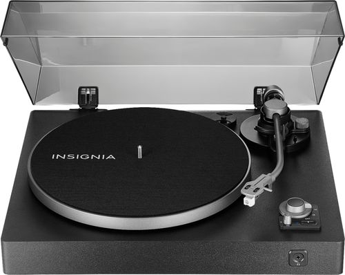 Insignia - Bluetooth Stereo Turntable - Black