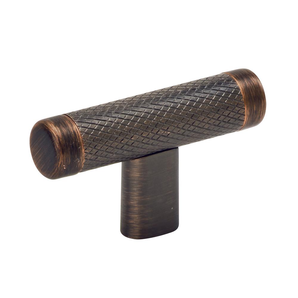 6 x Bronx 2-5/8 in. (67mm) Modern Oil-Rubbed Bronze Bar Cabinet Knob - *Tools Hardware & Misc