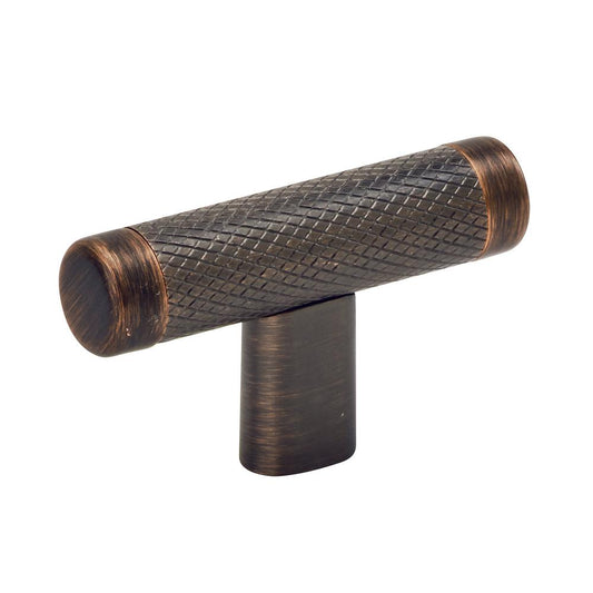 6 x Bronx 2-5/8 in. (67mm) Modern Oil-Rubbed Bronze Bar Cabinet Knob
