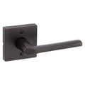 Kwikset Lisbon Square Half-Dummy Lever Doorknob Venetian Bronze - Single Lever