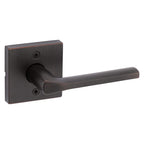 Kwikset Lisbon Square Half-Dummy Lever Doorknob Venetian Bronze - Single Lever