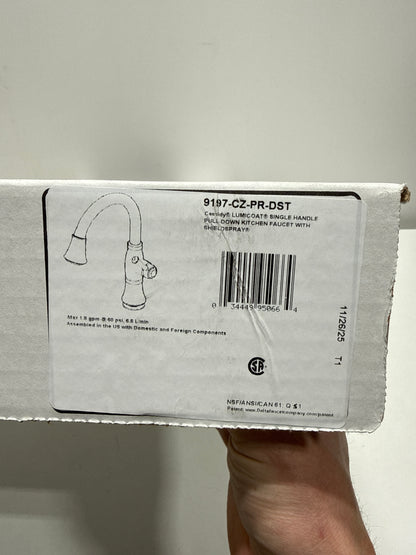 Delta 9197-Dst Cassidy Pull-Down Kitchen Faucet - Lumicoat Champagne Bronze