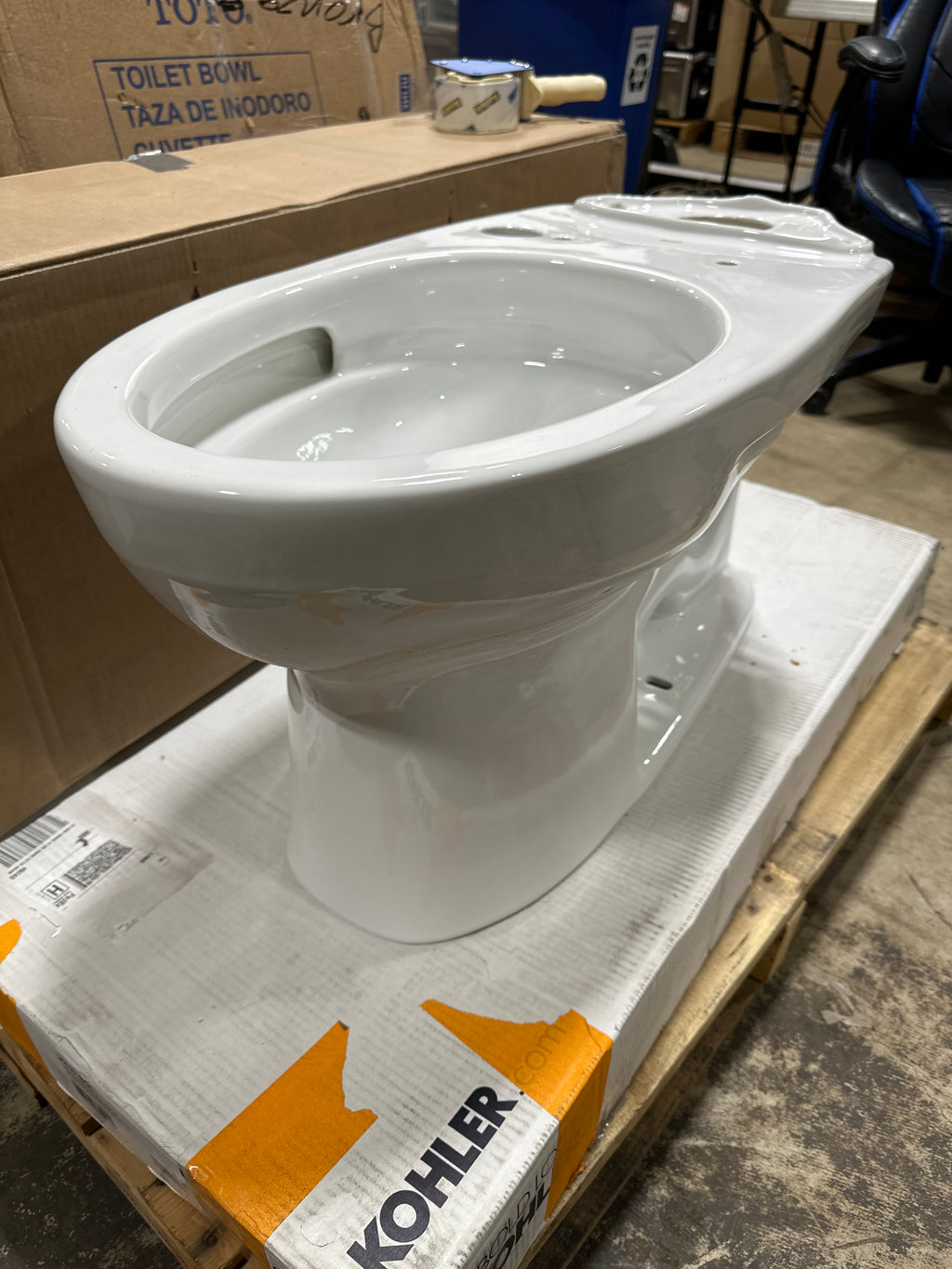 Scratch TOTO Drake Elongated Toilet Bowl Only with WASHLET+ Ready - Less Seat - *Plumbing