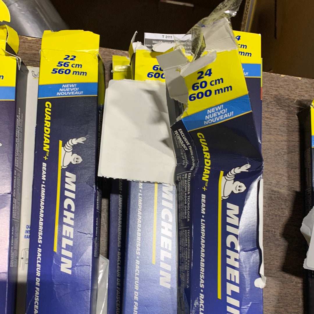 Lot of Michelin Beam Wiper Blade Guardian and Goodyear Wiper Blades