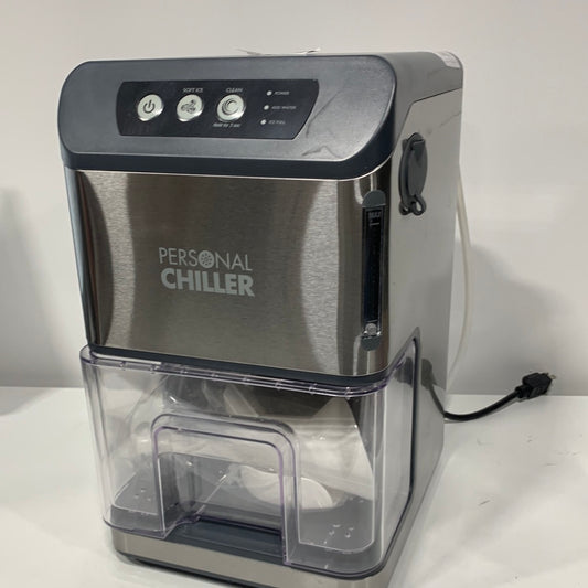 Personal Chiller Portable Countertop Nugget Ice Maker  Stainless Steel