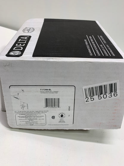 Delta Faucet Pivotal 17 Series Dual-Function Shower Faucet, Shower Trim Kit, 5-Spray H2Okinetic Shower Head, Matte Black