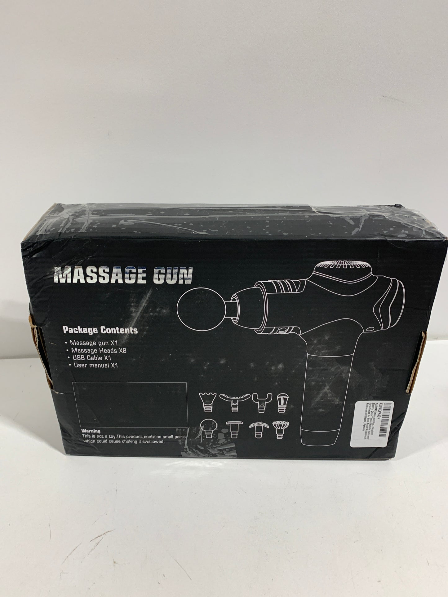 RAEMAO Massage Gun, Handheld Electric Deep Tissue Muscle Massager for Athletes for Pain Relief Attaching 8 Replacement Heads, Percussion Massager with 10 Speeds, Father's Day Gifts, Black