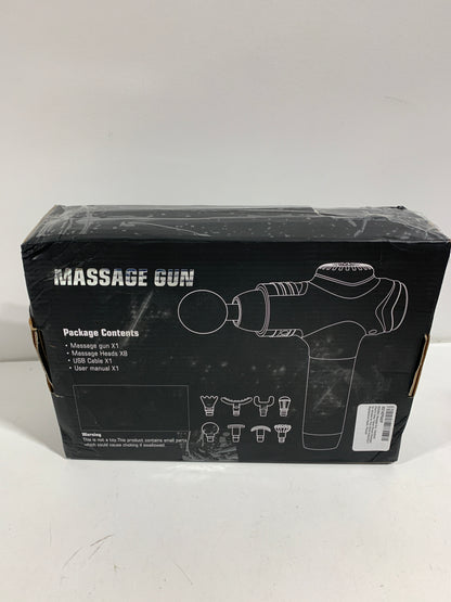 RAEMAO Massage Gun, Handheld Electric Deep Tissue Muscle Massager for Athletes for Pain Relief Attaching 8 Replacement Heads, Percussion Massager with 10 Speeds, Father's Day Gifts, Black