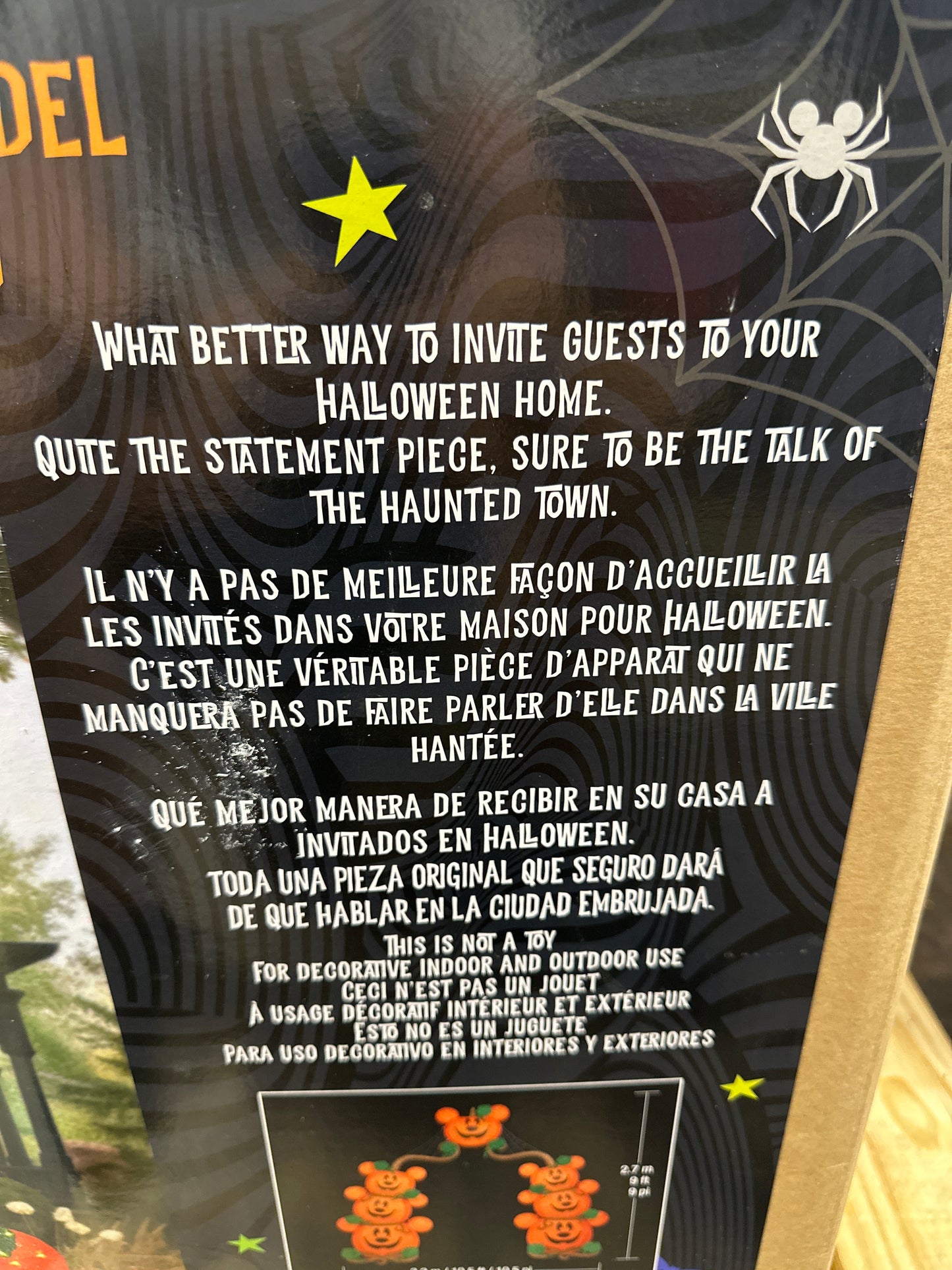 Disney Halloween Pumpkin Arch with LED Lights 9'