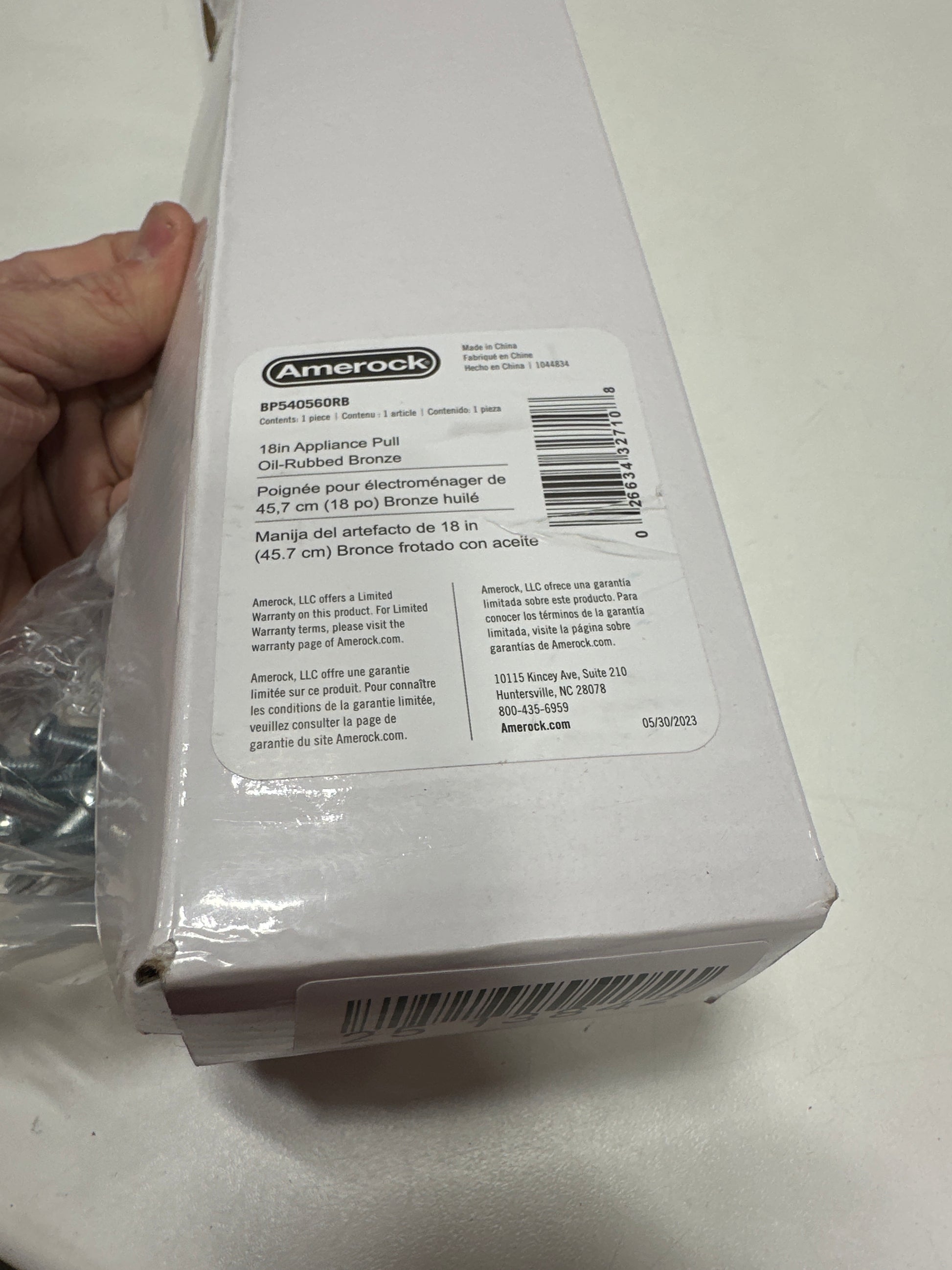 Scratch Renown 18 in. (457mm) Traditional Oil-Rubbed Bronze Arch Appliance Pull - *Tools Hardware & Misc