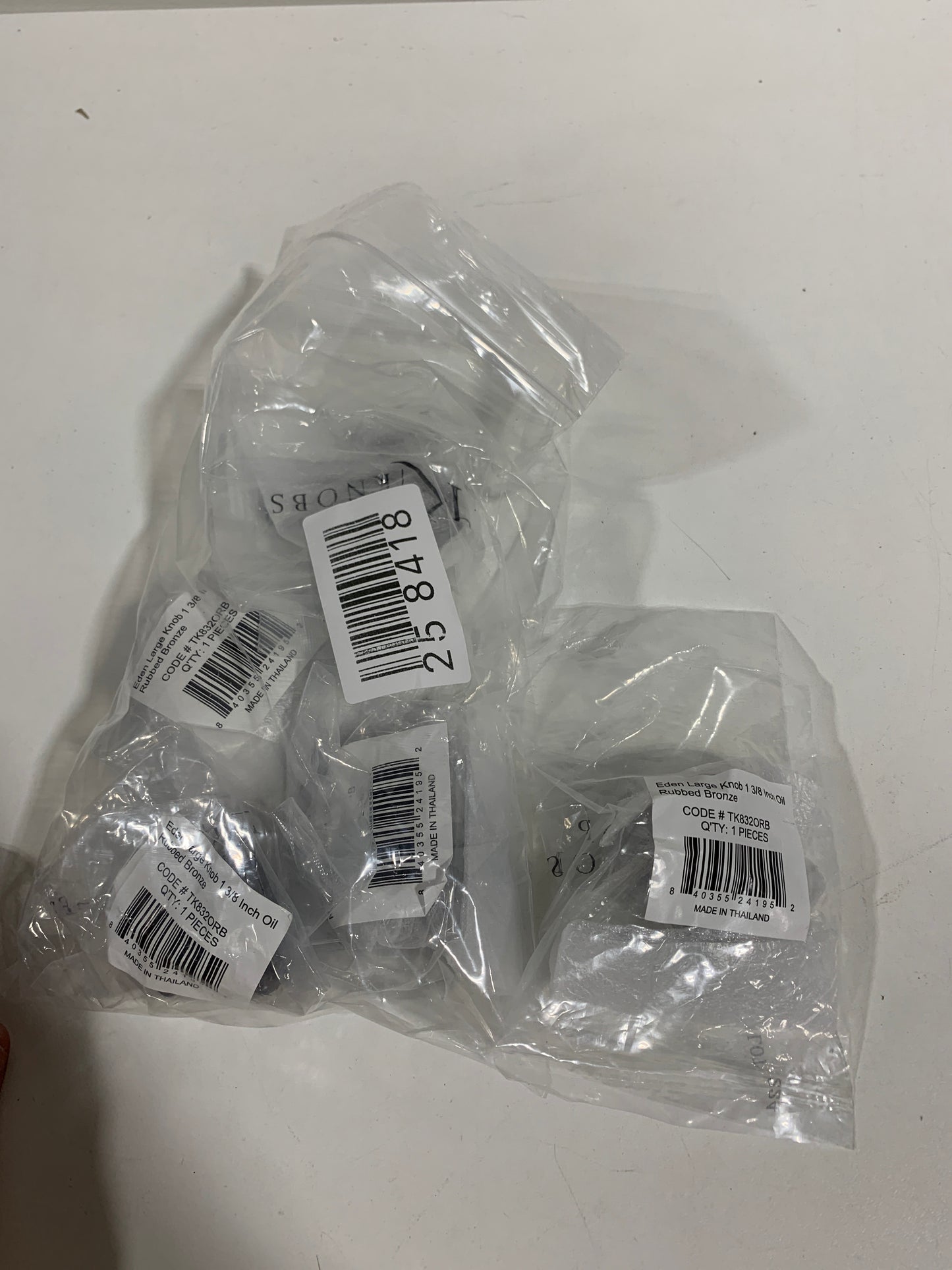 5 x Top Knobs TK832 Eden 1-3/8 Inch Mushroom Cabinet Knob Oil Rubbed Bronze