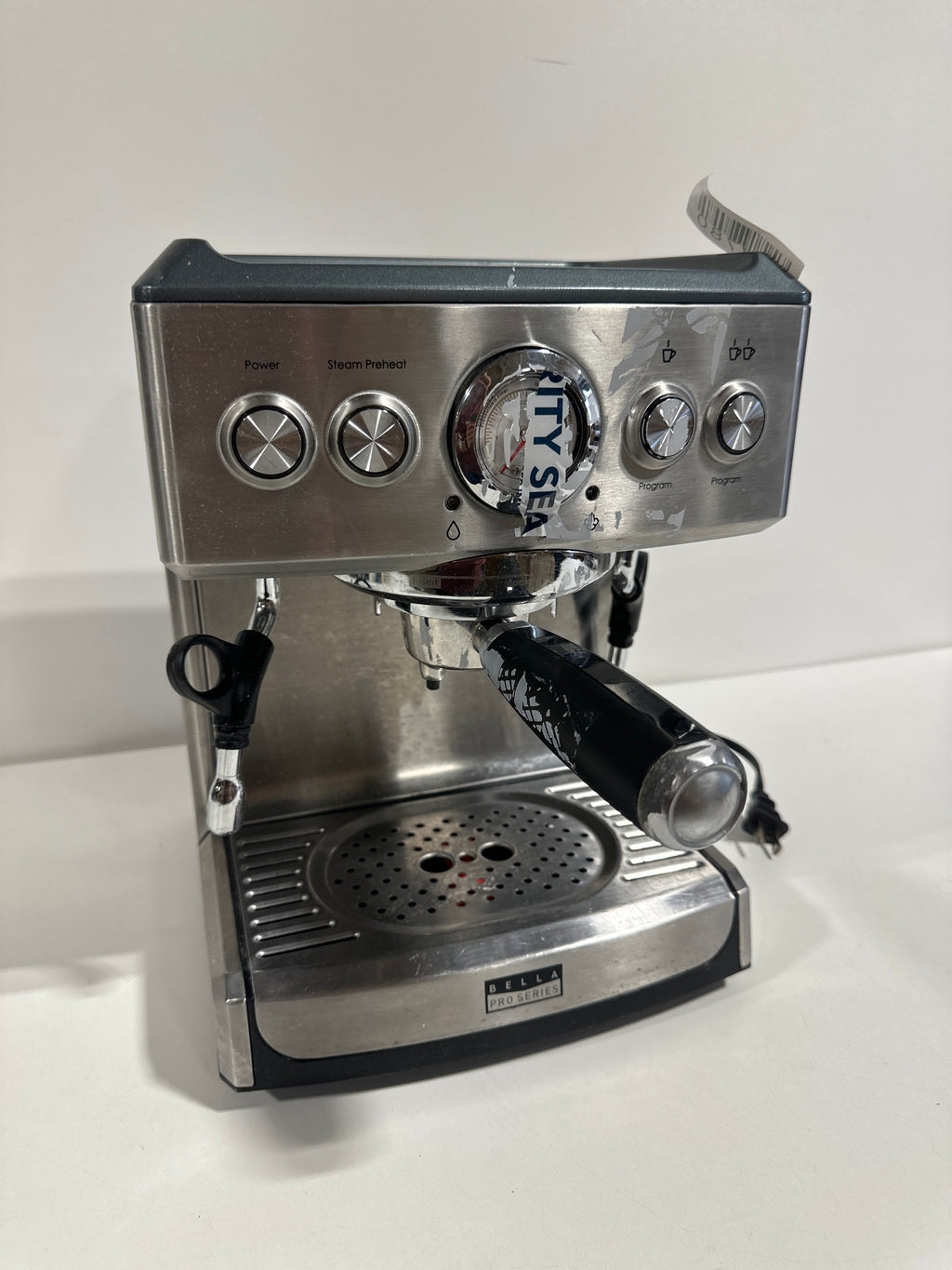 Used See Desc Bella Pro Series Espresso Machine with 19 Bars of Pressure Stainless Steel - *Kitchen Appliances