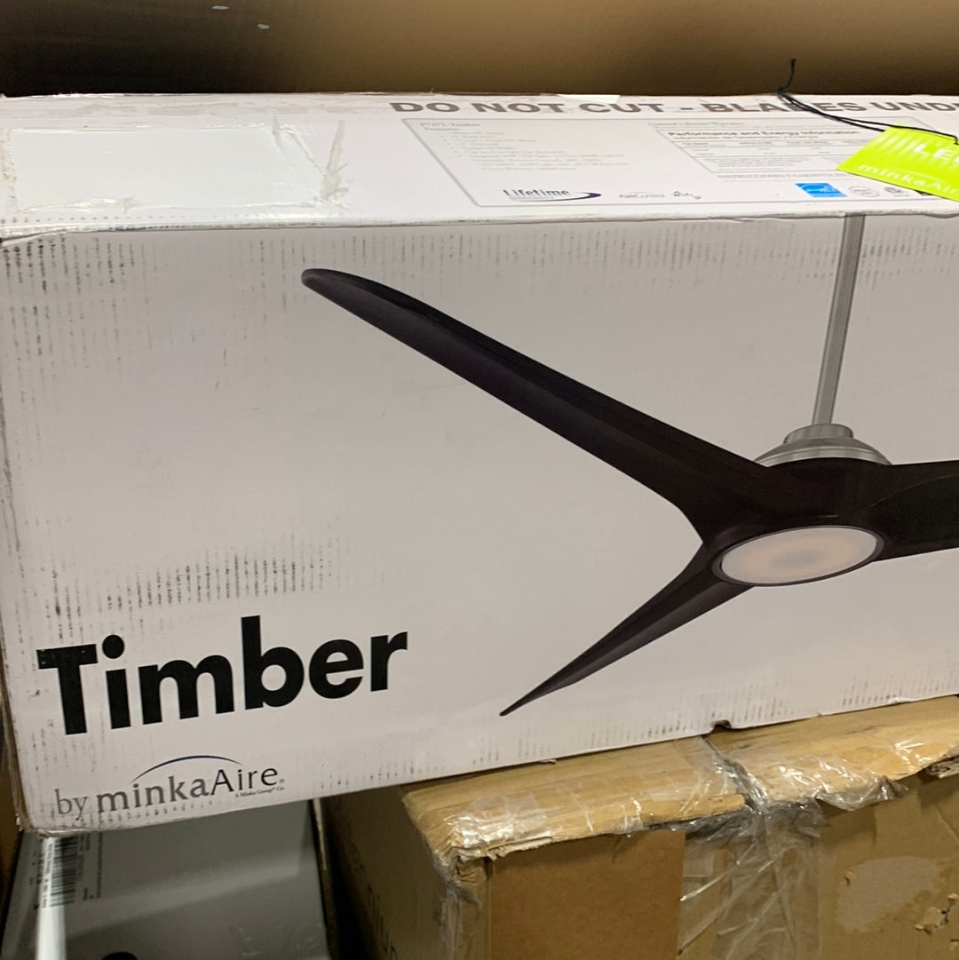 MinkaAire Timber 68" 3 Blade Indoor Smart LED Ceiling Fan with Remote Control