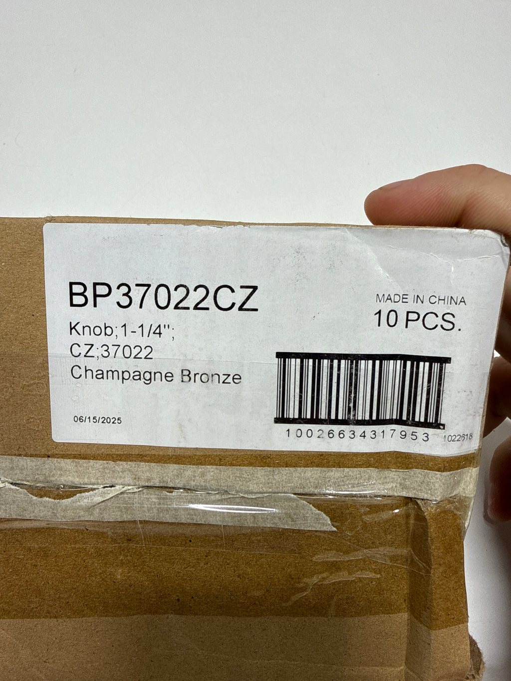 10 x Chalice 1-1/4 in. Classic Champagne Bronze Round Cabinet Knob