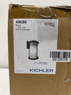 Kichler Lighting Toman 10 Inch Tall Outdoor Wall Light Toman - 49686BK - Craftsman-Mission