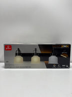 Rockhill 22 in. 3-Light LED Wall Sconce Vanity Light Matte Black for Bathroom Kitchen with Motion Activated Night