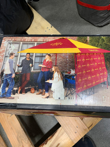 NCAA 12’ x 12’ Pagoda Canopy with Side Wall Iowa State Cyclones