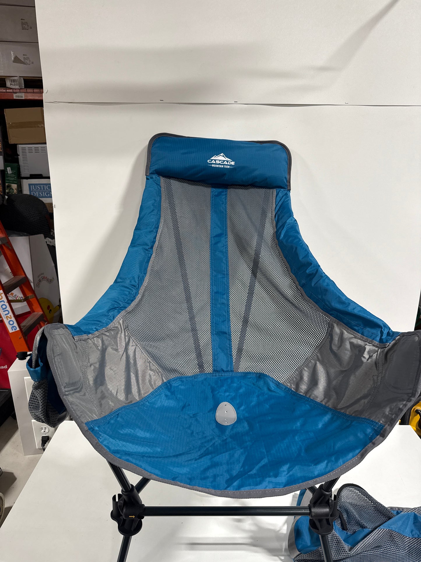 Used Cascade Mountain High-Back Chair Blue