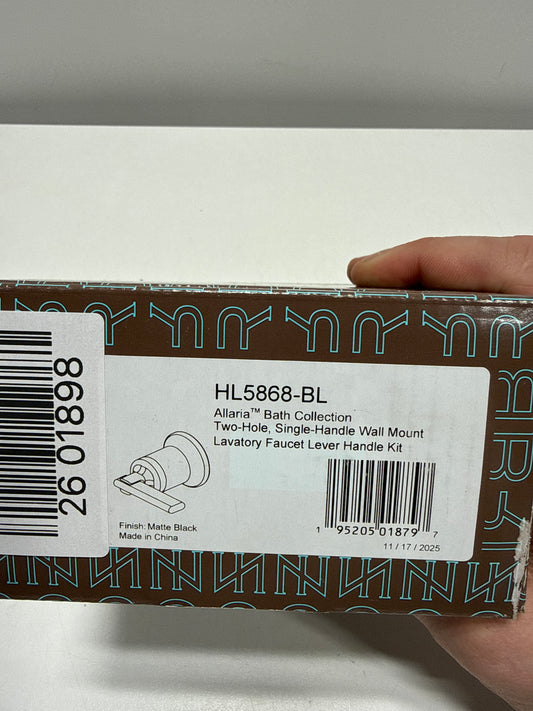 Brizo HL5868 Allaria Lever Handle Kit Only for Single Handle Wall Mount Bathroom Faucet - Less Spout and Rough in Matte Black