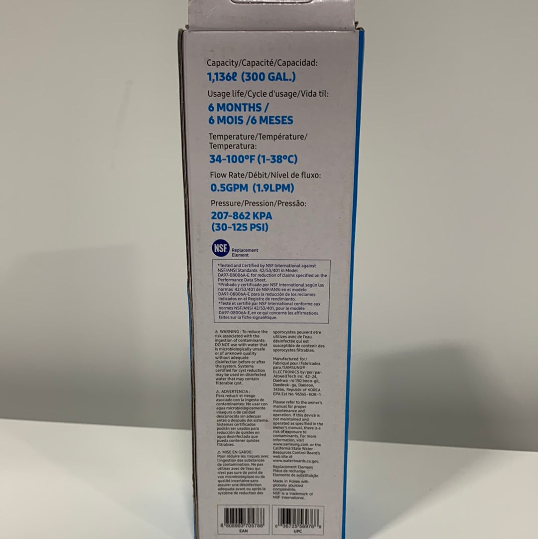 Samsung DA29-00020B Aqua-Pure Plus Refrigerator Water Filter