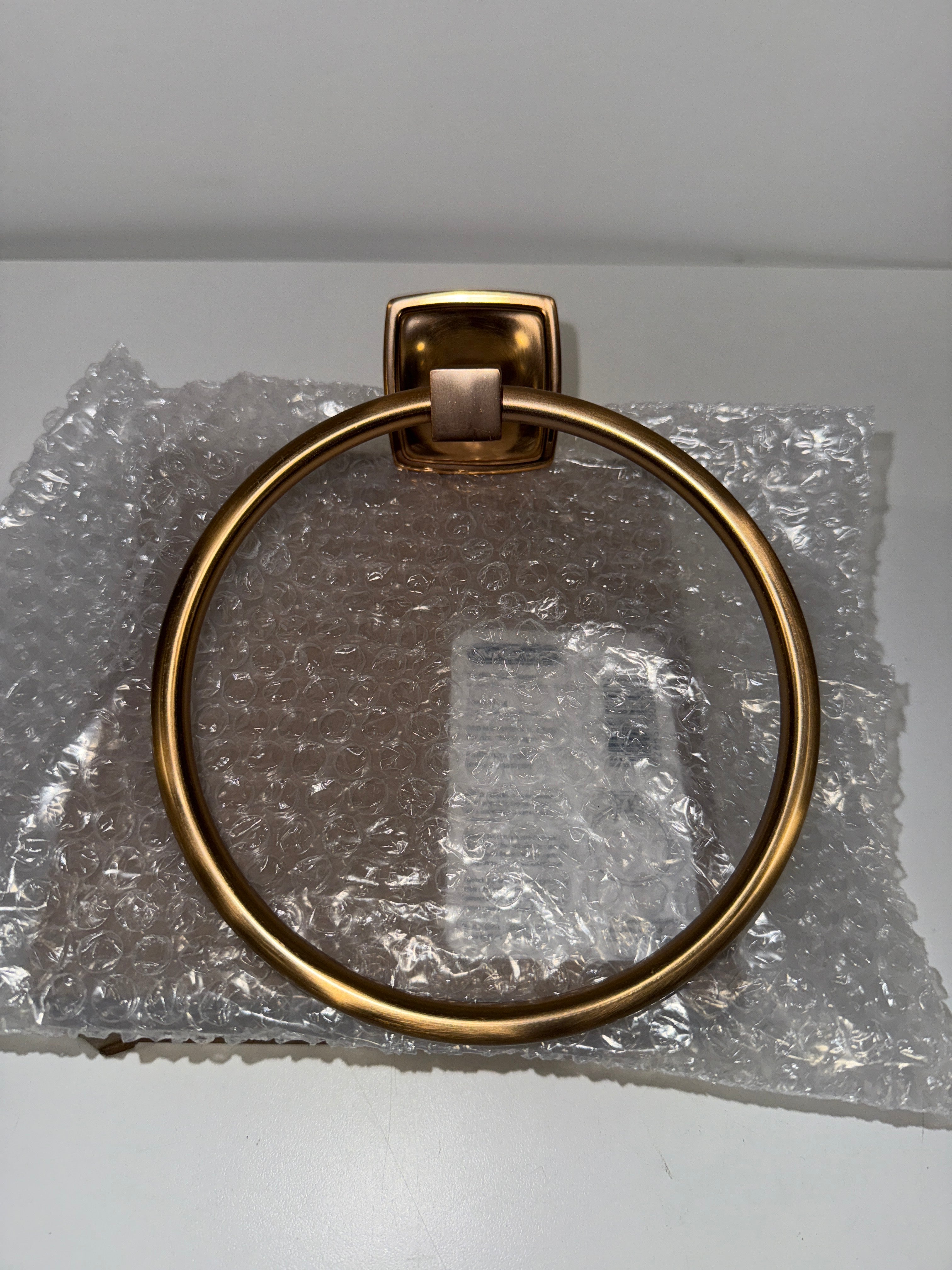 Stature Champagne Bronze Transitional 7-9/16 in 192 Mm Length Towel Ring - *Tools Hardware & Misc