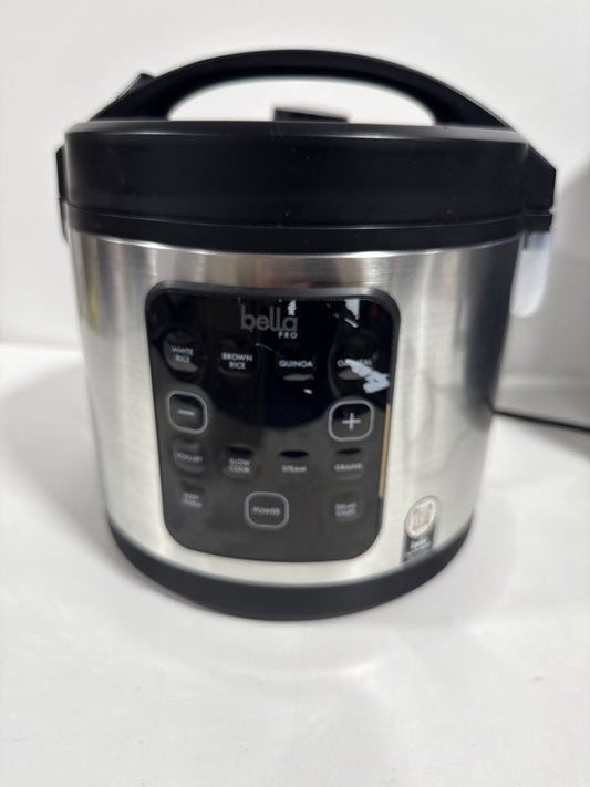 Used Bella PRO - 20-Cup Digital Rice Cooker - Stainless Steel