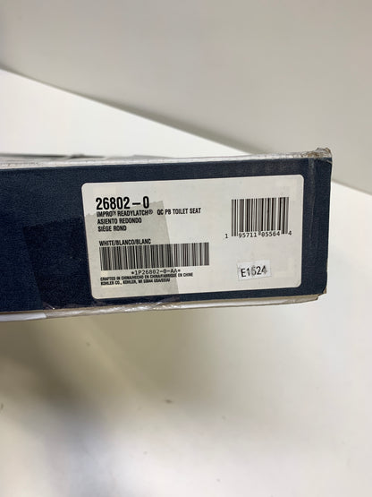 KOHLER K-26802 Impro ReadyLatch Quiet-Close Round-front Toilet Seat
