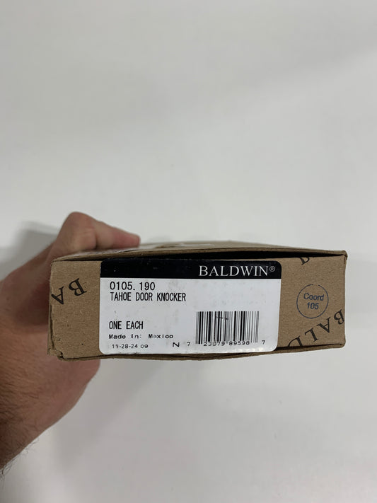 Scratch Baldwin 0105190 Tahoe Door Knocker Black