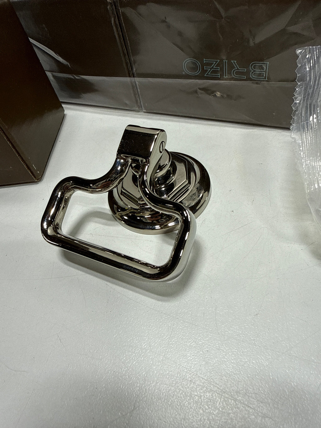5 x Brizo 699261 Rook Drawer Cabinet Knob Brilliance Polished Nickel Cabinet Hardware Pulls Ring