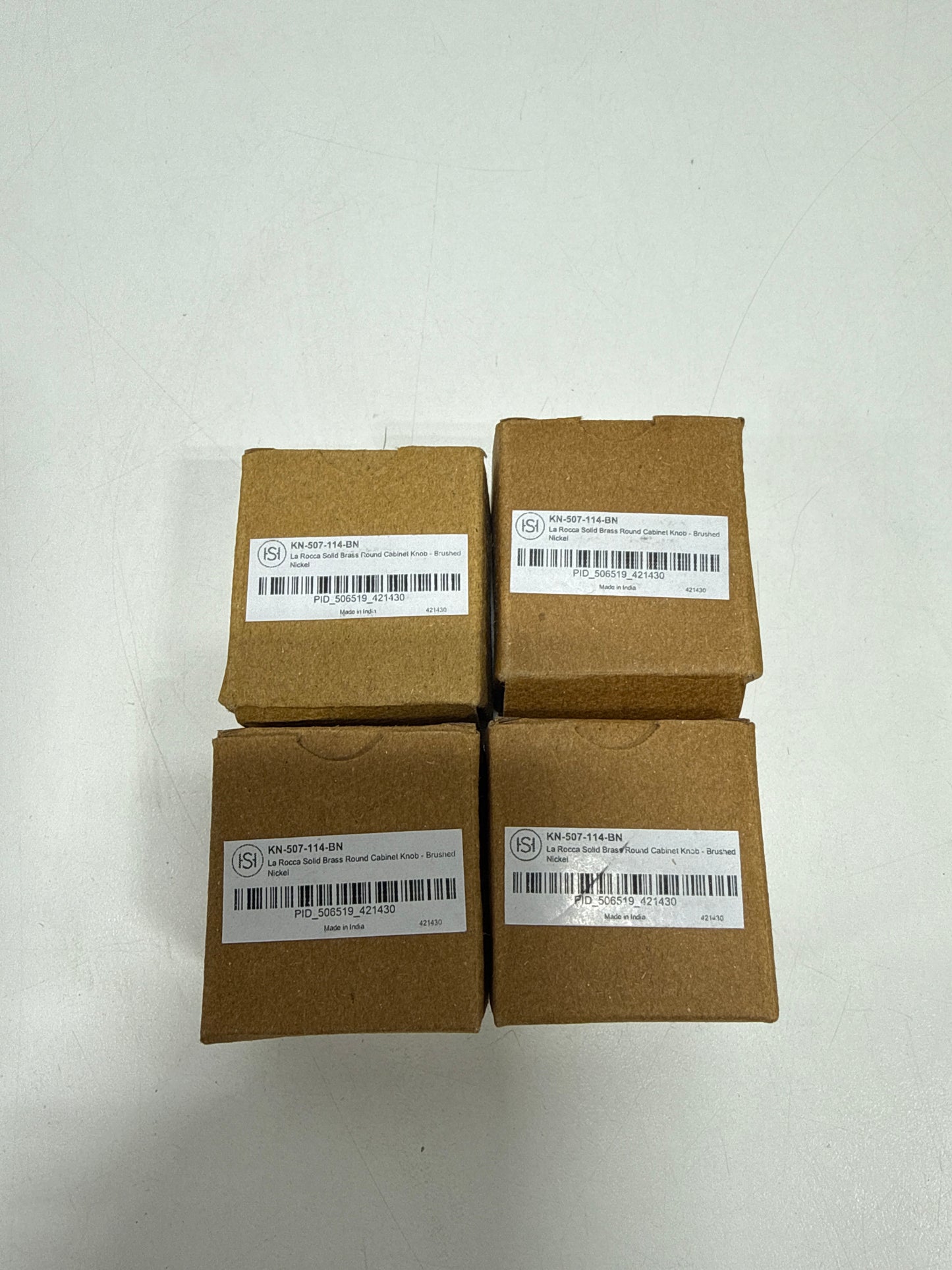 4 x  Signature Hardware La Rocca 1-1/4 Inch Diameter Mushroom Cabinet Knob