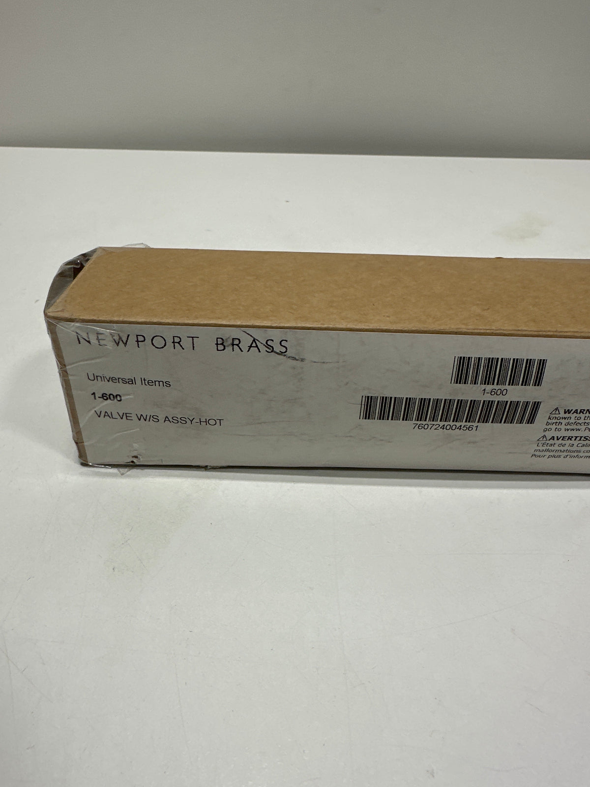 Newport Brass 1-600 W/S Valve Assy-Hot