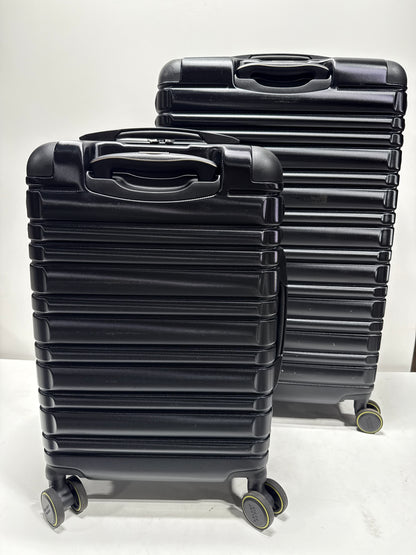 Lightly Used Delsey Paris 2-piece Hardside Luggage Set - Black