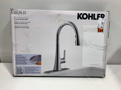 Kohler Guild Pull-down Kitchen Sink Faucet with Three-function Sprayhead